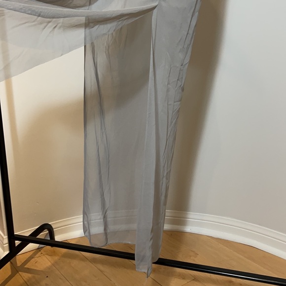 Zara Long Sheer Side Slit Tank Top - Picture 3 of 8